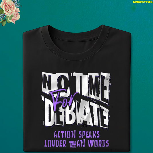 "ACTIONS SPEAKS LOUDER THAN WORDS"  T-SHIRT FOR MENS 😍
