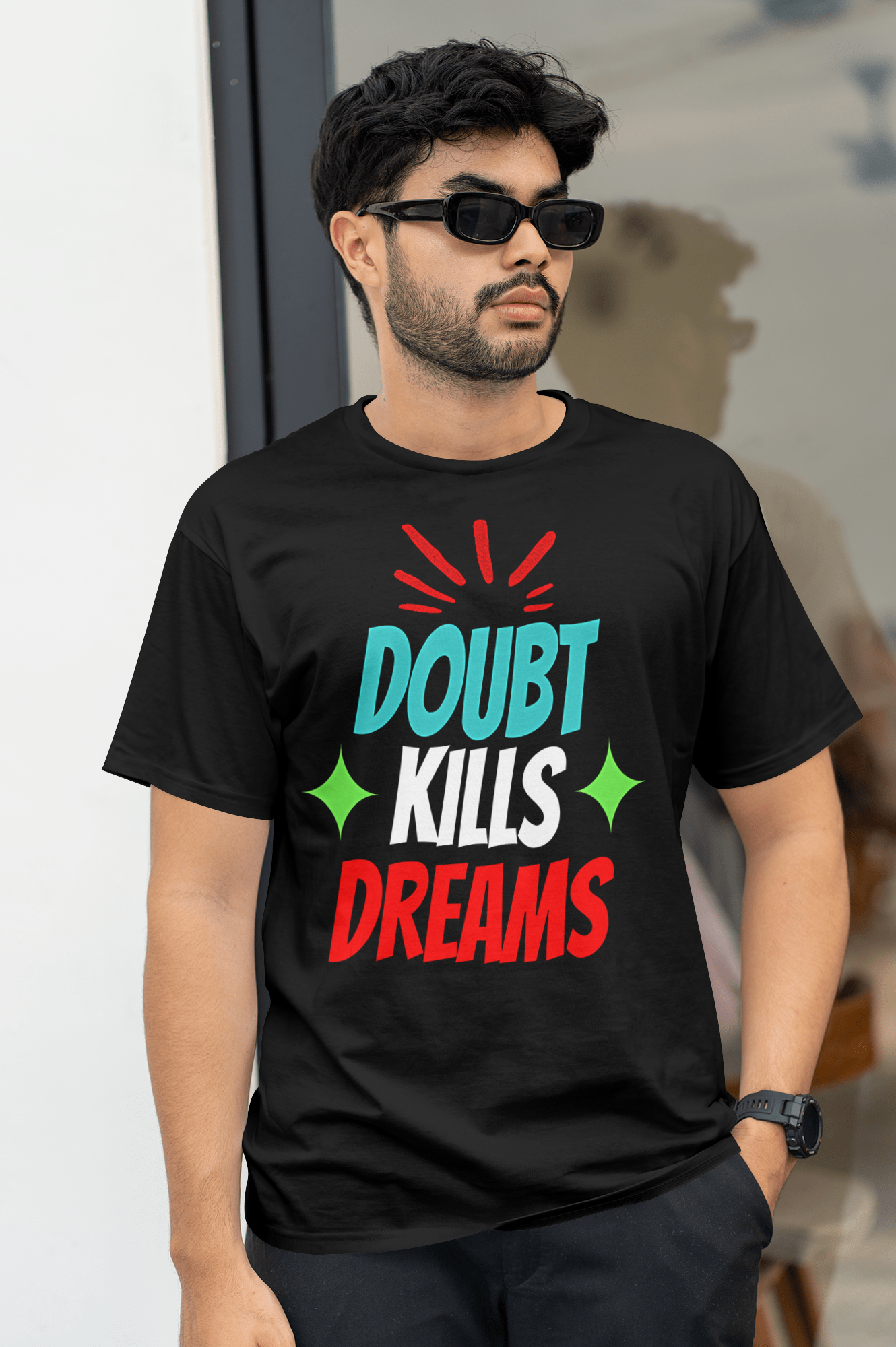"Doubt Kills Dream" – Motivational T-Shirt